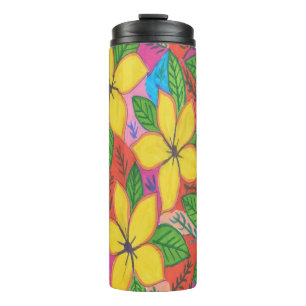Termo Plumeria tropical