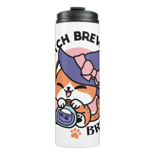 Termo Poción de Bruja Atigrada – Diseño de Gato de Hallo