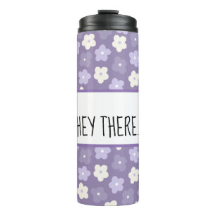 Termo Poder de Flor Púrpura Personalizado