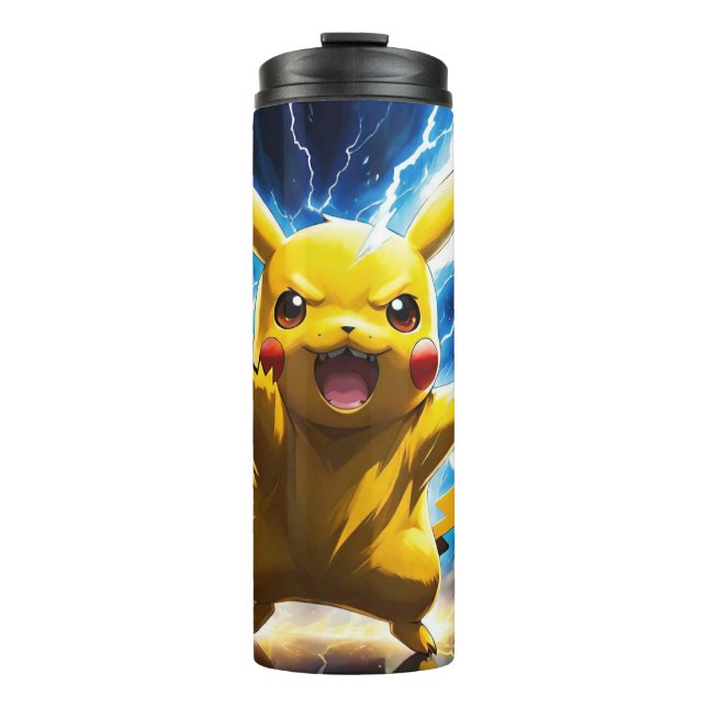 Termo Pokémon Pintado Mug Termal Pikachu (Anverso)