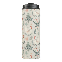 Termo Pollo en el jardín