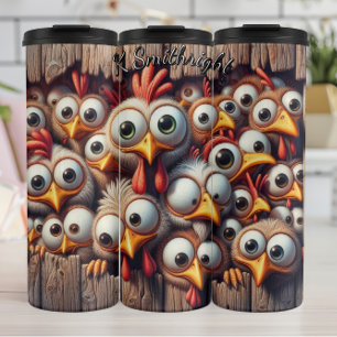 Termo Pollos divertidos