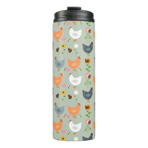 Termo Pollos en el Tumbler Termal de Flores