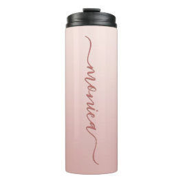 Termo Polvo de Rubor Rosa Ombre Elegante Firma