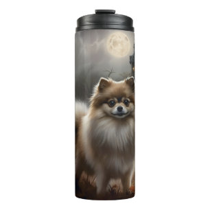 Termo Pomerania de Halloween de terror