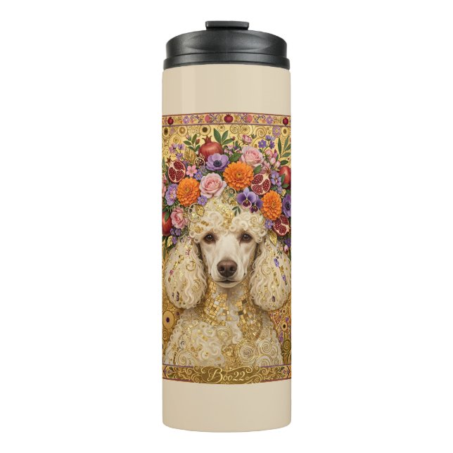 Termo Poodle Floral Boho  (Anverso)
