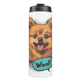 Termo Pop Art Pomeranian - Perro cómico retro