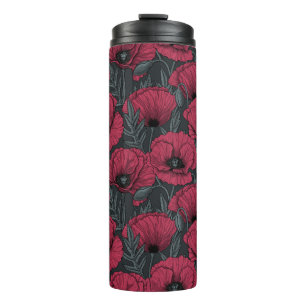 Termo Poppies en el Tumbler Termal Viva Magenta