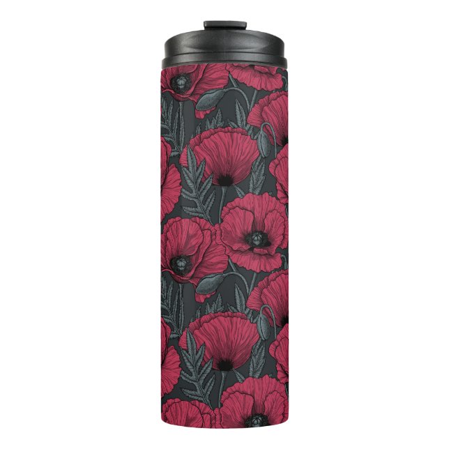Termo Poppies en el Tumbler Termal Viva Magenta (Anverso)