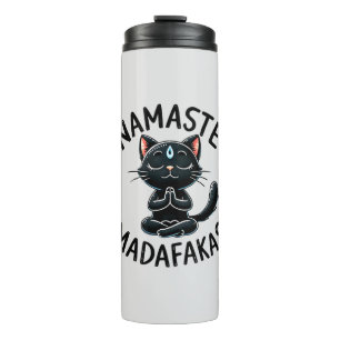 Termo Pose de yoga para gato - Namaste Madafakas