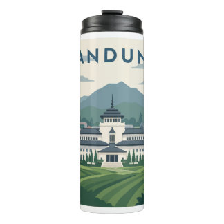 Termo Póster de viaje a Bandung Indonesia