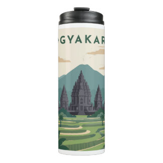 Termo Póster de viaje a Yogyakarta Indonesia