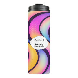 Termo Powered by Chaos & Coffee – Personalized Colorful