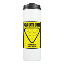 Termo ¡Precaución! Altos niveles de cafeína 