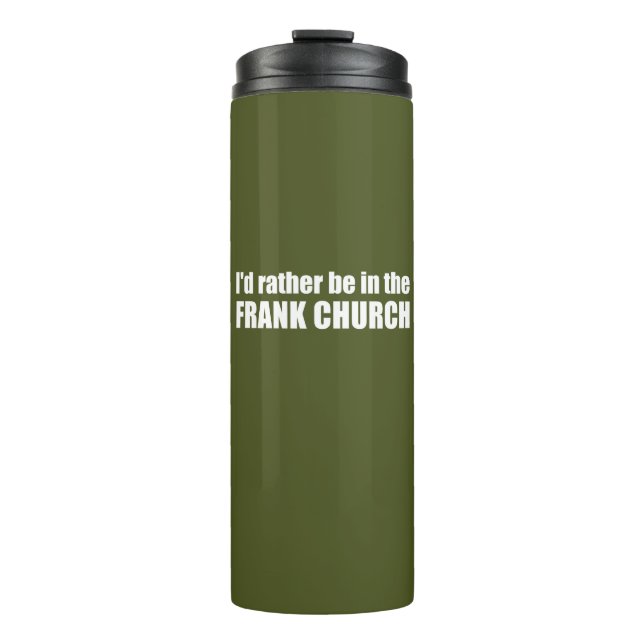 Termo Preferiría estar en la Iglesia de Frank (Anverso)
