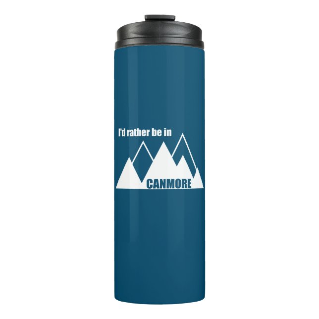 Termo Preferiría Estar En La Montaña Canmore (Anverso)