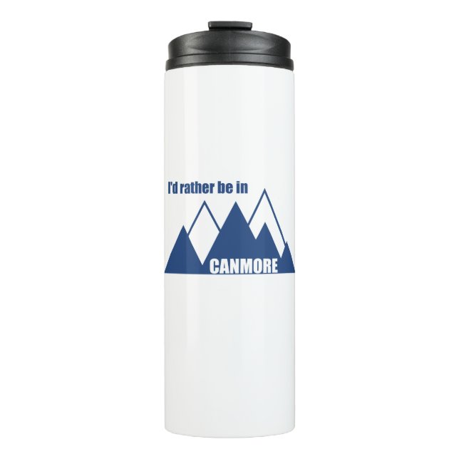 Termo Preferiría Estar En La Montaña Canmore (Anverso)