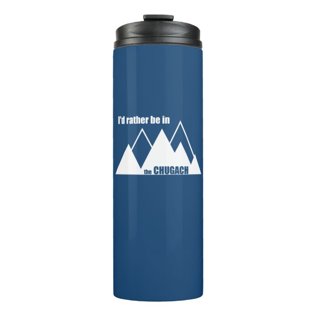 Termo Preferiría Estar En La Montaña Chugach (Anverso)