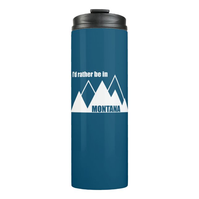Termo Preferiría Estar En La Montaña Montana (Anverso)
