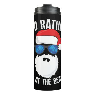 Termo Preferiría Estar En La Playa Divertidos Navidades