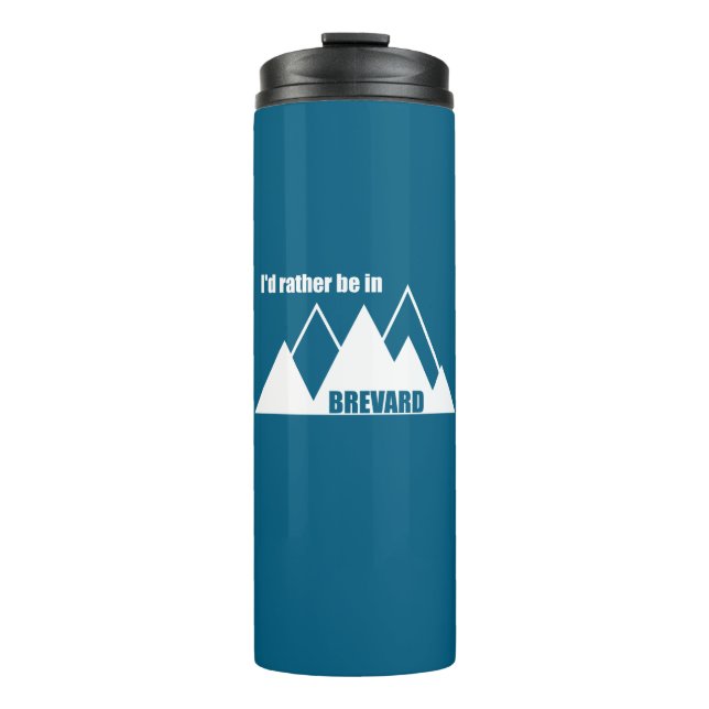Termo Prefiero estar en Brevard North Carolina Mountain (Anverso)
