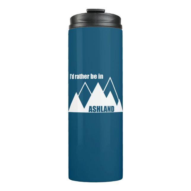 Termo Prefiero estar en la montaña Ashland Oregon (Anverso)
