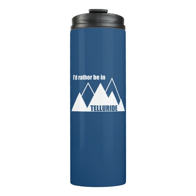 Termo Prefiero estar en la montaña Telluride (Anverso)