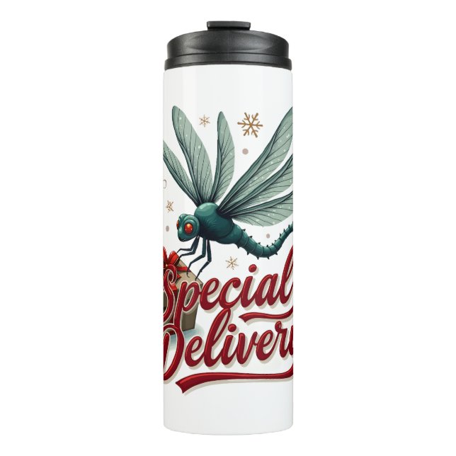 Termo Presente libélula de entrega (Anverso)