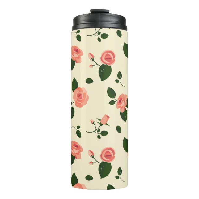Termo Pretty Pink Roses Pastel Pink Pattern (Anverso)