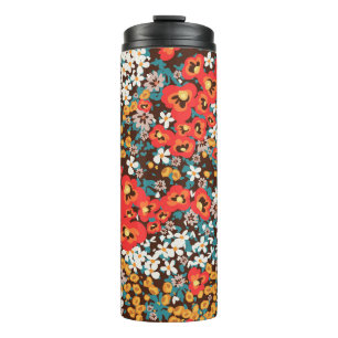 Termo Primavera de moda floral, vestido de mujer de vera