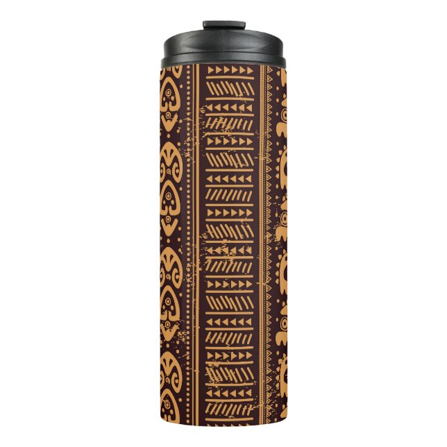 Termo Primer patrón tribal étnico, sin fisuras. (Anverso)