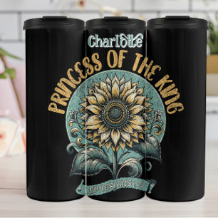 Termo Princesa de girasol del rey gráfico
