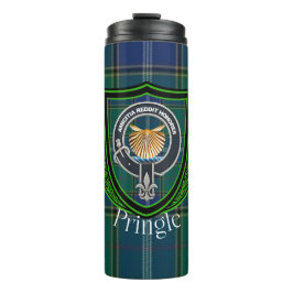 Termo Pringle Scottish Clan Tartan and Crest