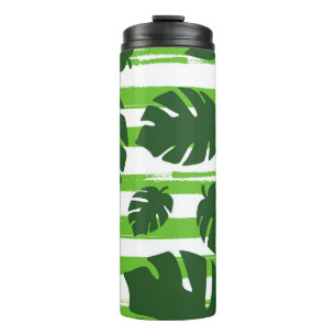 Termo Print summer exotic jungle plant tropical palm lea