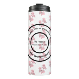 Termo Producto blanco y negro minimalista moderno elegan