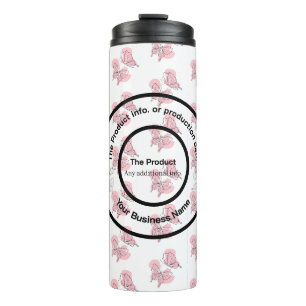 Termo Producto blanco y negro minimalista moderno elegan