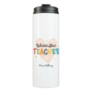 Termo Profesor Mejor del Mundo Personalizado