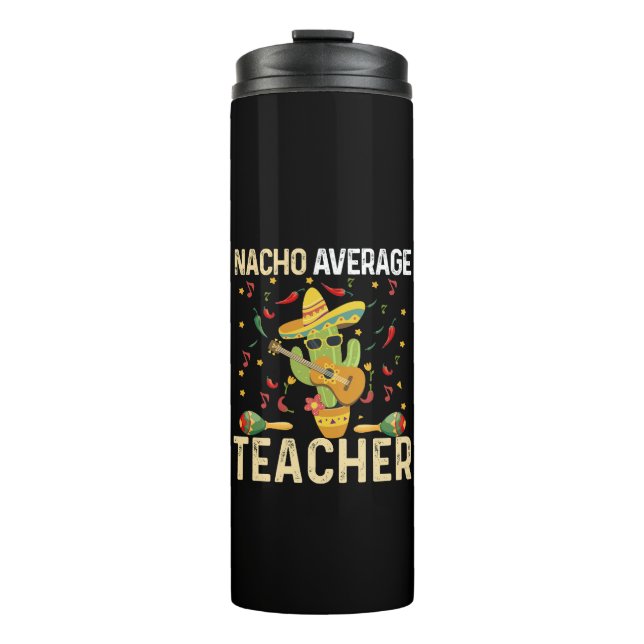 Termo Profesor Nacho Promedio Fiesta Mexicana Cinco De M (Anverso)