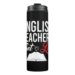 Termo Profesora de Regalos Profesores de inglés recibe