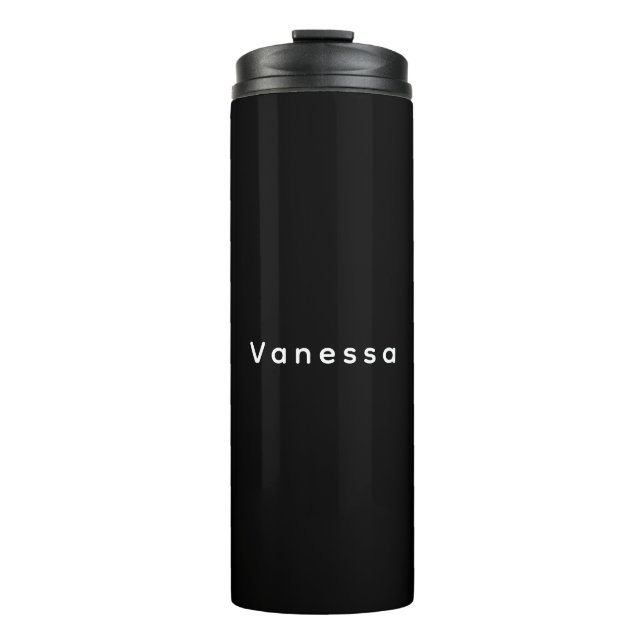 Termo Professional classical plain name custom black (Anverso)