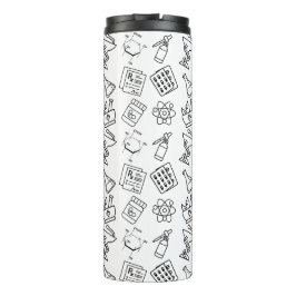 Termo Professional Pharmacy Icon Pattern Travel Tumbler