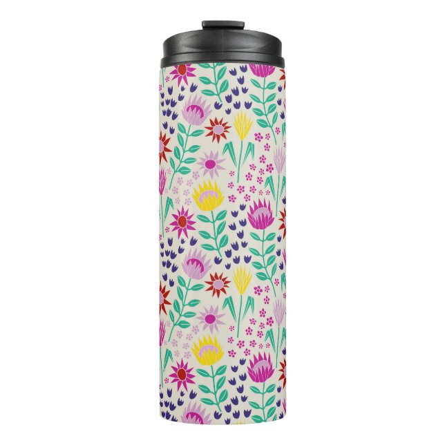 Termo Protea Floral Block Print Millefleur Luces (Anverso)