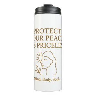 Termo Protect Your Peace — Minimalist Self-Care Quote