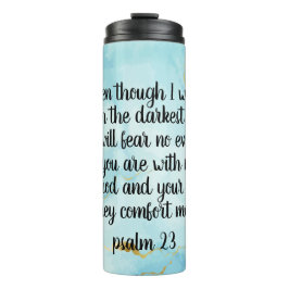 Termo Psalm 23 Celestial Blue Abstract 