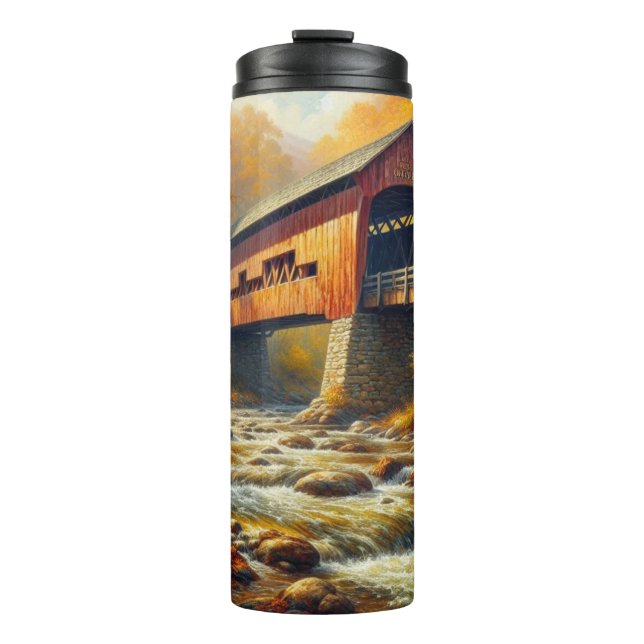 Termo puente clásico cubierto de otoño (Anverso)