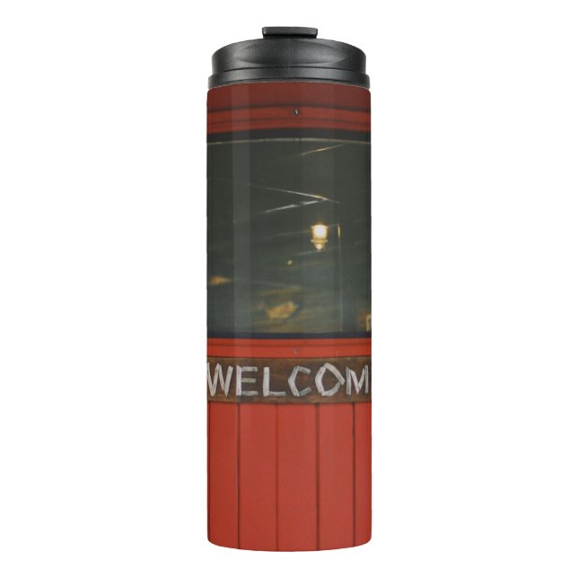 TERMO PUERTA CERRADA DE MADERA ROJA (Anverso)