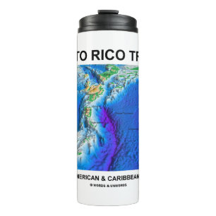 Termo Puerto Rico traza donde el Caribe norteamericano