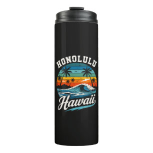 Termo Puesta de sol de surf de Honolulu Hawaii