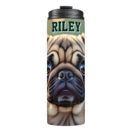 Termo Pug Adorable de Cerca | Perro Lindo Personalizado