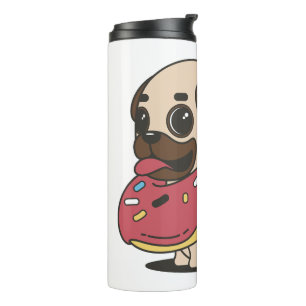Termo Pug en dona